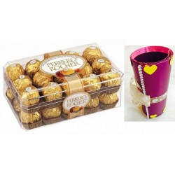 Ferrero rocher chocolates with designer rolling card